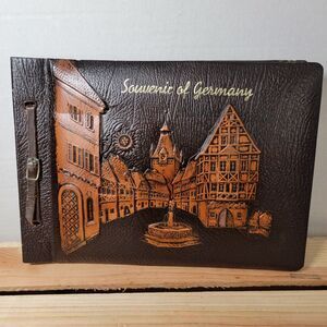 Souvenir Of Germany Faux Leather Scrap Book 8" X 11"
